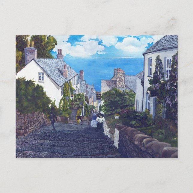 Clovelly Print Vykort (Framsida)