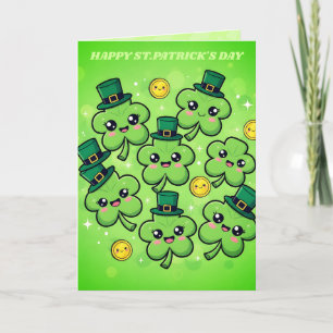 Clover Cutie St. Patricks Day-kort Kort