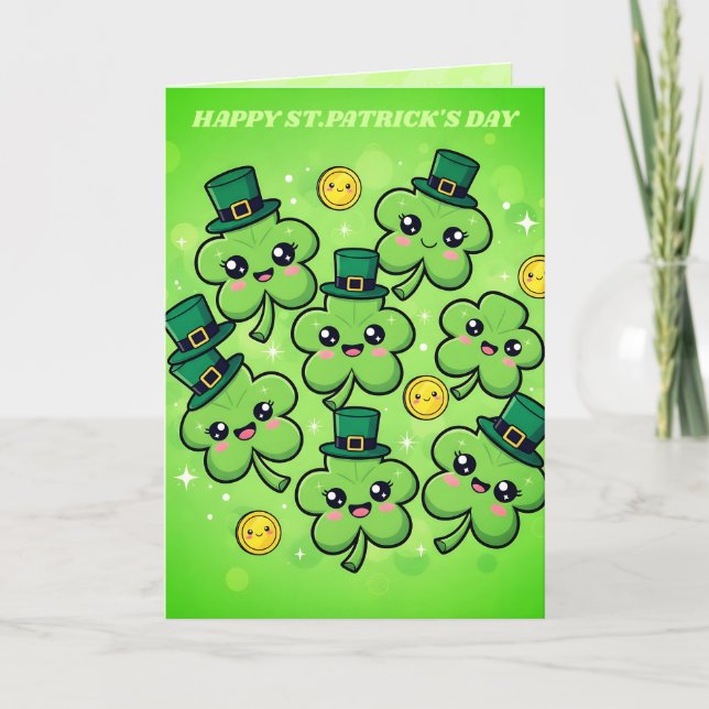 Clover Cutie St. Patricks Day-kort Kort (Framsida)