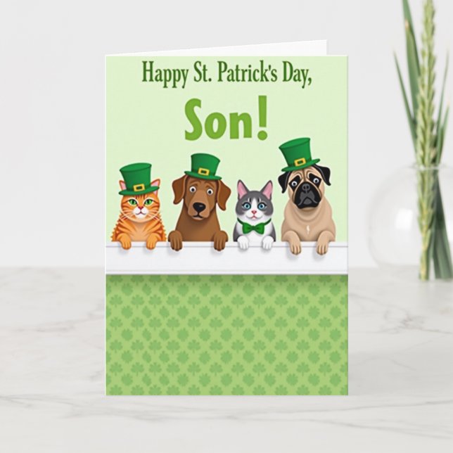 Clover Friends St. Patricks Day-kort Kort (Framsida)