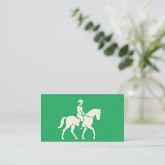 Clover Green Horse Equine Contact Card Visitkort