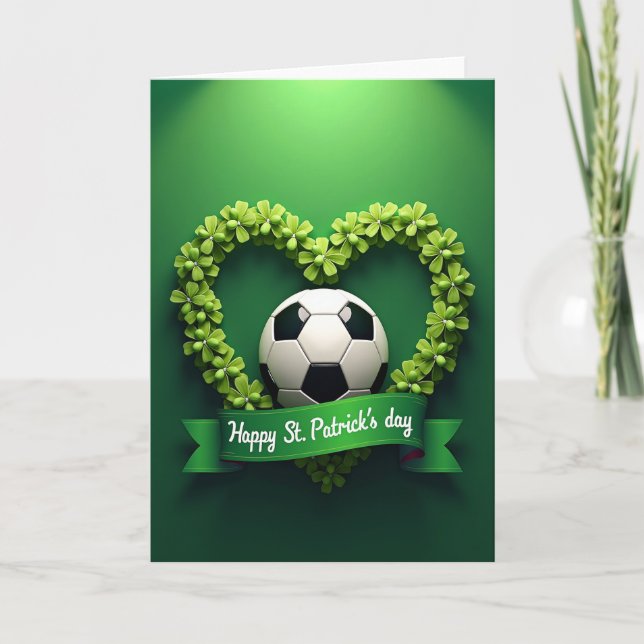 Clover Heart Fotbollsplanschkort Kort (Framsida)