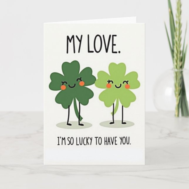 Clover Love Lucky You-kort Kort (Framsida)