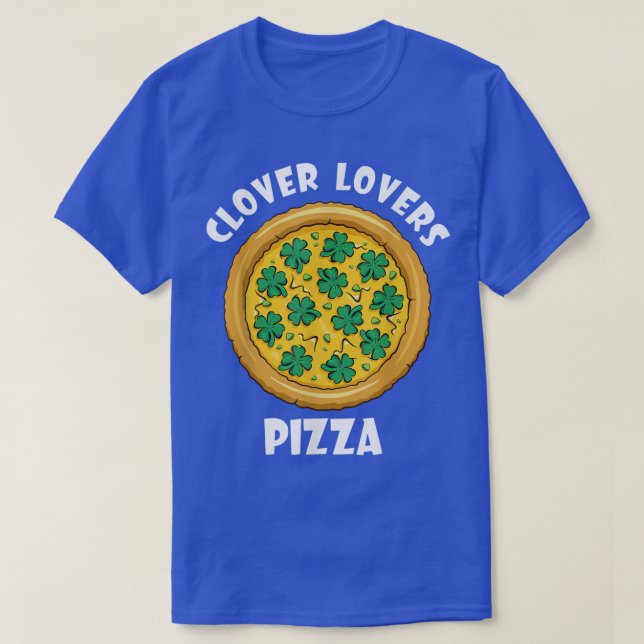 Clover Lovers Pizza Shamrock St Patricks Day Toddl T Shirt (Design framsida)