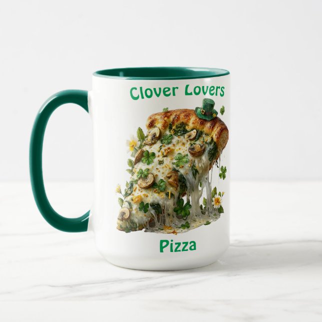 Clover Lovers Pizza St. Patrick's Day Mugg (Vänster)