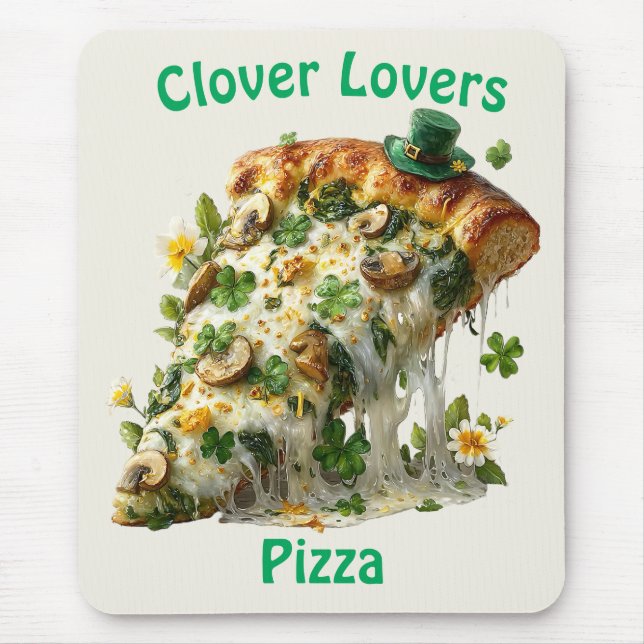 Clover Lovers Pizza St. Patrick's Day Musmatta (Framsidan)