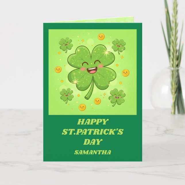 Clover Magic St. Patricks Day-kort Kort (Framsida)