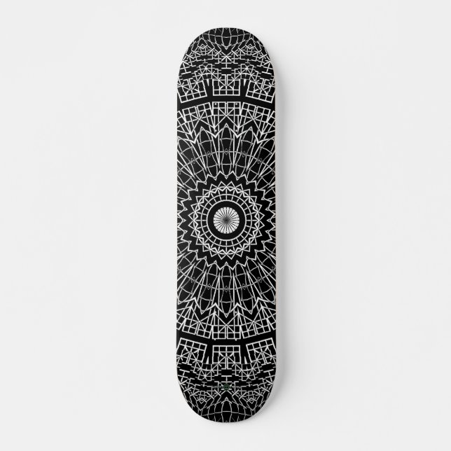 Clover Mandala Mini Skateboard Bräda 18,5 Cm (Framsida)