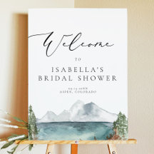 CLOVER Mountain Lake Pine Bröllopsfest Välkommen