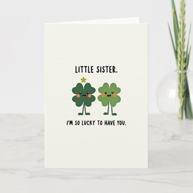 Clover Sisterhood Lucky Card Kort (Framsida)