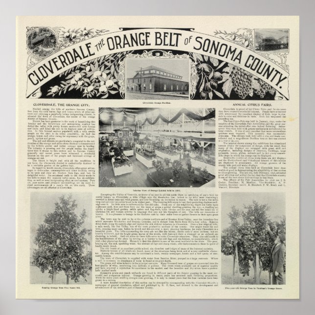 Cloverdale, Kalifornien Poster (Framsidan)