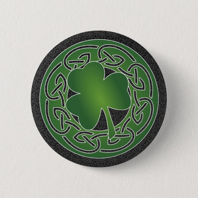 Cloverleaf - st patrick's day knäppas knapp (Framsida)
