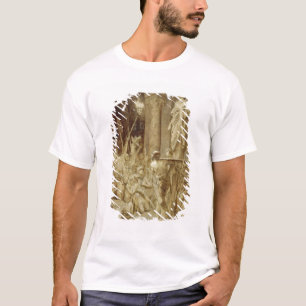 Clovis bar på hans skyddar t shirt