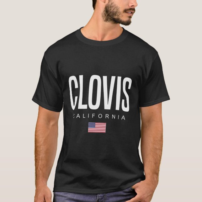 Clovis California Ca T Shirt (Framsida)