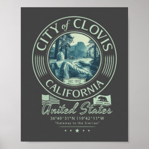 CLOVIS FRESNO CALIFORNIA - CLOVIS CA STAD POSTER
