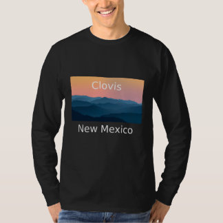 Clovis New Mexico Berg solnedgång hemstad T Shirt