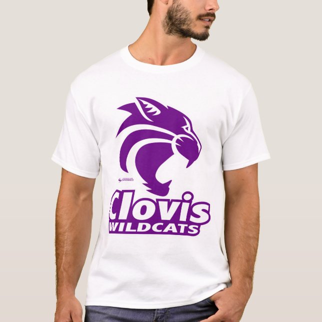Clovis Wildcat Logotyp T-Shirt (Framsida)