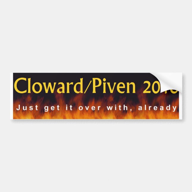 Cloward & Piven 2016 Bildekal (Framsidan)