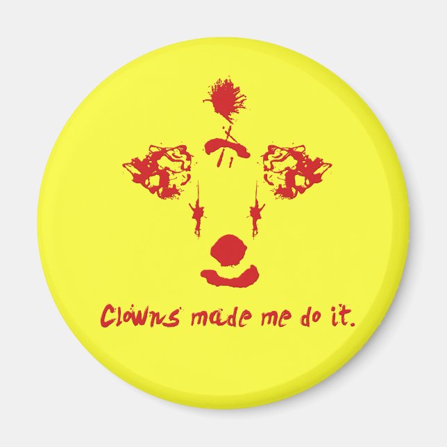 Clowins fick mig att göra det magnet (Framsidan)