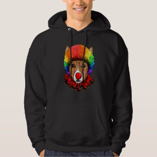 Clown afrikansk Basenji Karneval Cirkus Personal H Hoodie