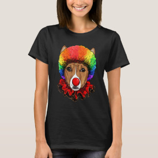 Clown afrikansk basenji karneval cirkus personal h t shirt