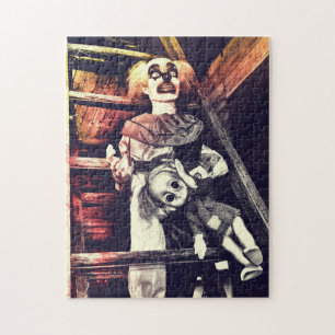 Clown and Creepy Doll Pussel
