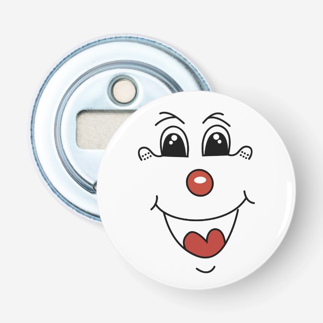 CLOWN ANSIKTE FLASKÖPPNARE (Framsidan)