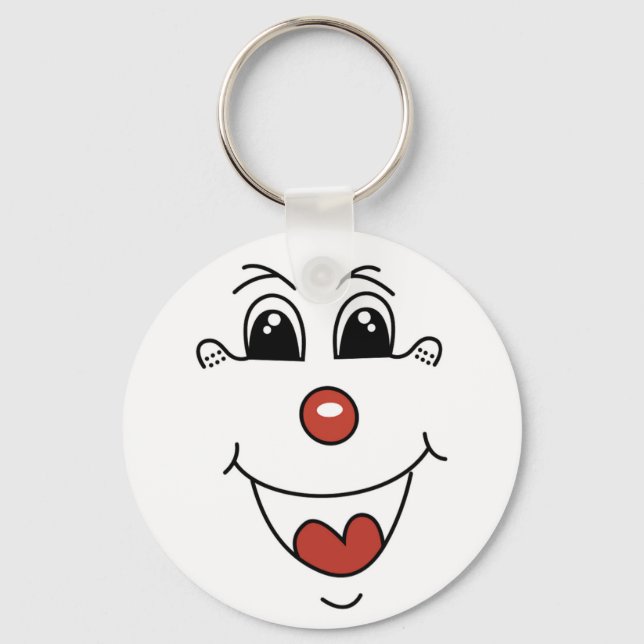 CLOWN ANSIKTE NYCKELRING (Framsida)