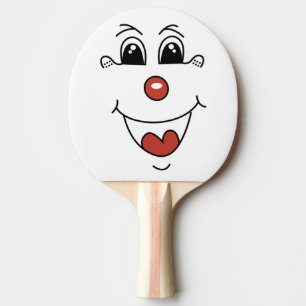 CLOWN ANSIKTE PINGISRACKET
