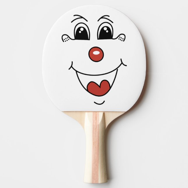 CLOWN ANSIKTE PINGISRACKET (Framsidan)