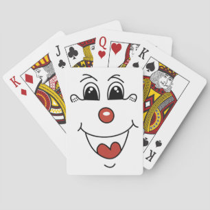 CLOWN ANSIKTE SPELKORT