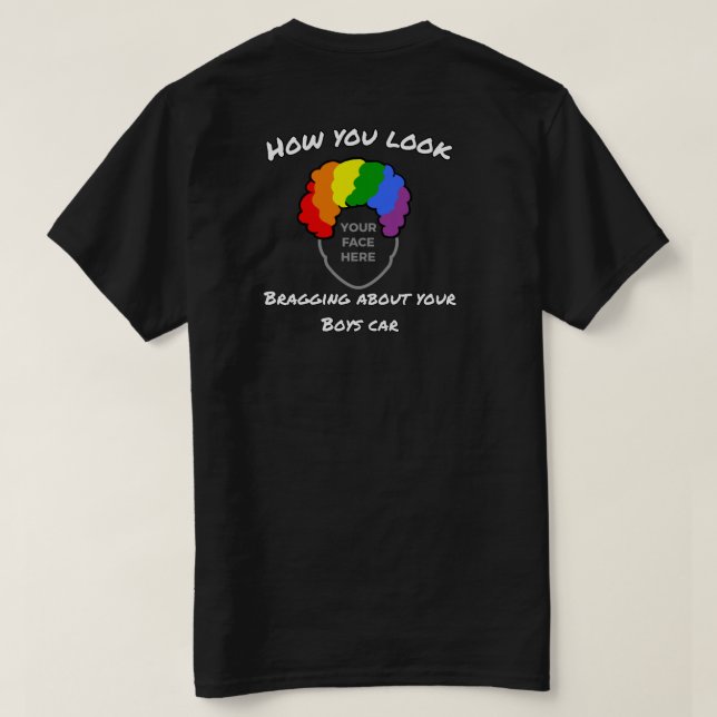 Clown Ansikte T-Shirt (Design baksida)