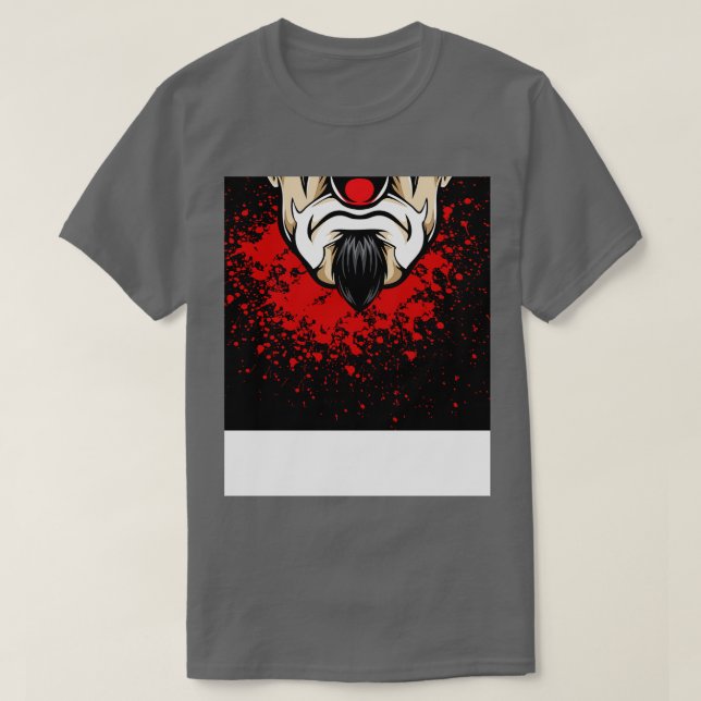 Clown Ansikte T Shirt (Design framsida)