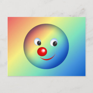 Clown Ansikte Vykort