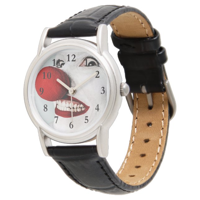 Clown Ansikte Wrist Watch Armbandsur (Vinklad)