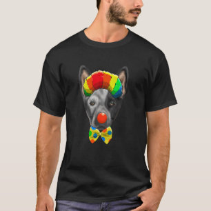 Clown australisk nötkreaturhund cirkus hund t shirt