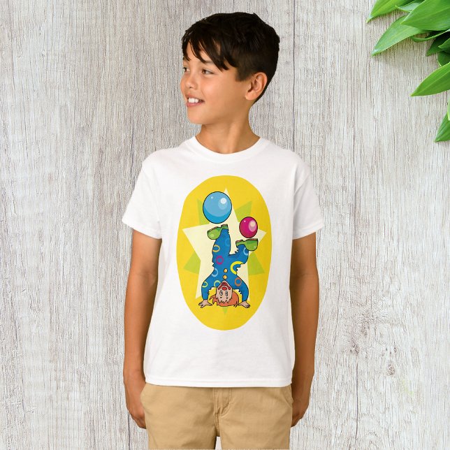 Clown Balanserar Bollar Kul Cirkus T Shirt (Skapare uppladdad)