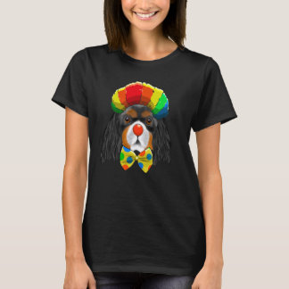 Clown Cavalier Kung Charles Spain Circus Hund T Shirt