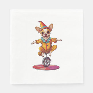 Clown Chihuahua - Funny Circus Hund Pappersservett