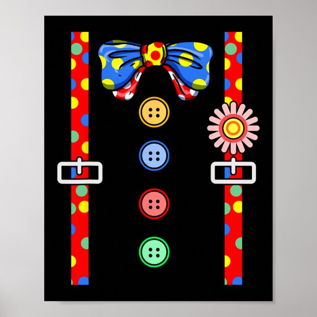 Clown Costume Halloween Poster (Framsidan)