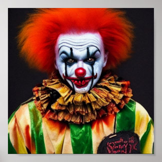 Clown Creepy Crazy Poster