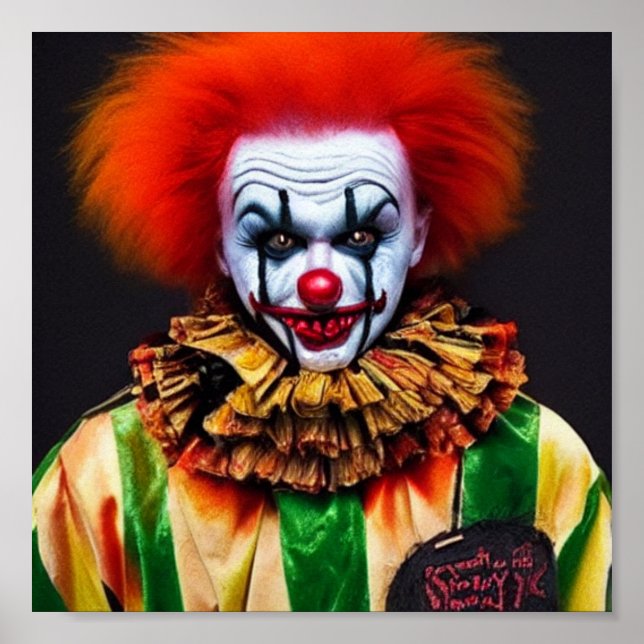 Clown Creepy Crazy Poster (Framsidan)