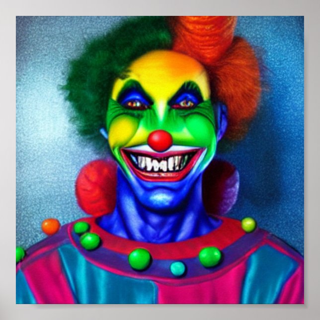 Clown Creepy Crazy Poster (Framsidan)