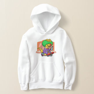 Clown Dinosaur Cirkus Roligt Färgglatt Tecknad Fil T Shirt