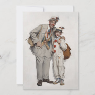 Clown Duo, Far och Son Inbjudningar