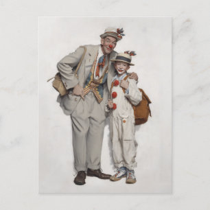 Clown Duo, Far och Son Vykort