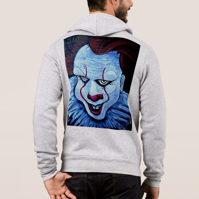 Clown:Evil Hoodie T Shirt (Baksida)