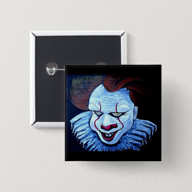 Clown:Evil Knapp (Framsida & baksida)