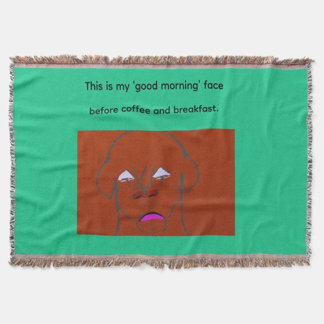 Clown-Faced Dog Cartoon Sketch Filt (Framsidan)