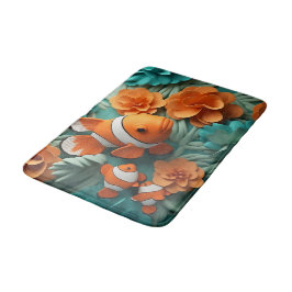 Clown Fish in Coral Bath Room Matta Mat Home Decor